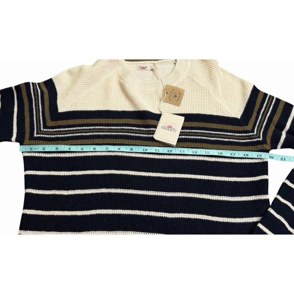 Faherty Throwback SMALL S Crew Knit Pullover Oakl… - image 12